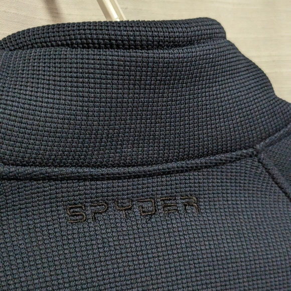 New Spyder men's S knit jacket with plush Sherpa lining - Picture 2 of 8